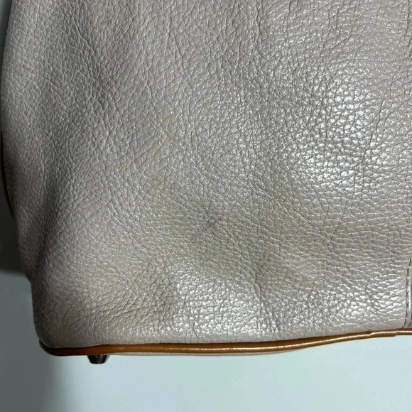 Valentina Italia Taupe and Saddle Leather Bag - Picture 4 of 12